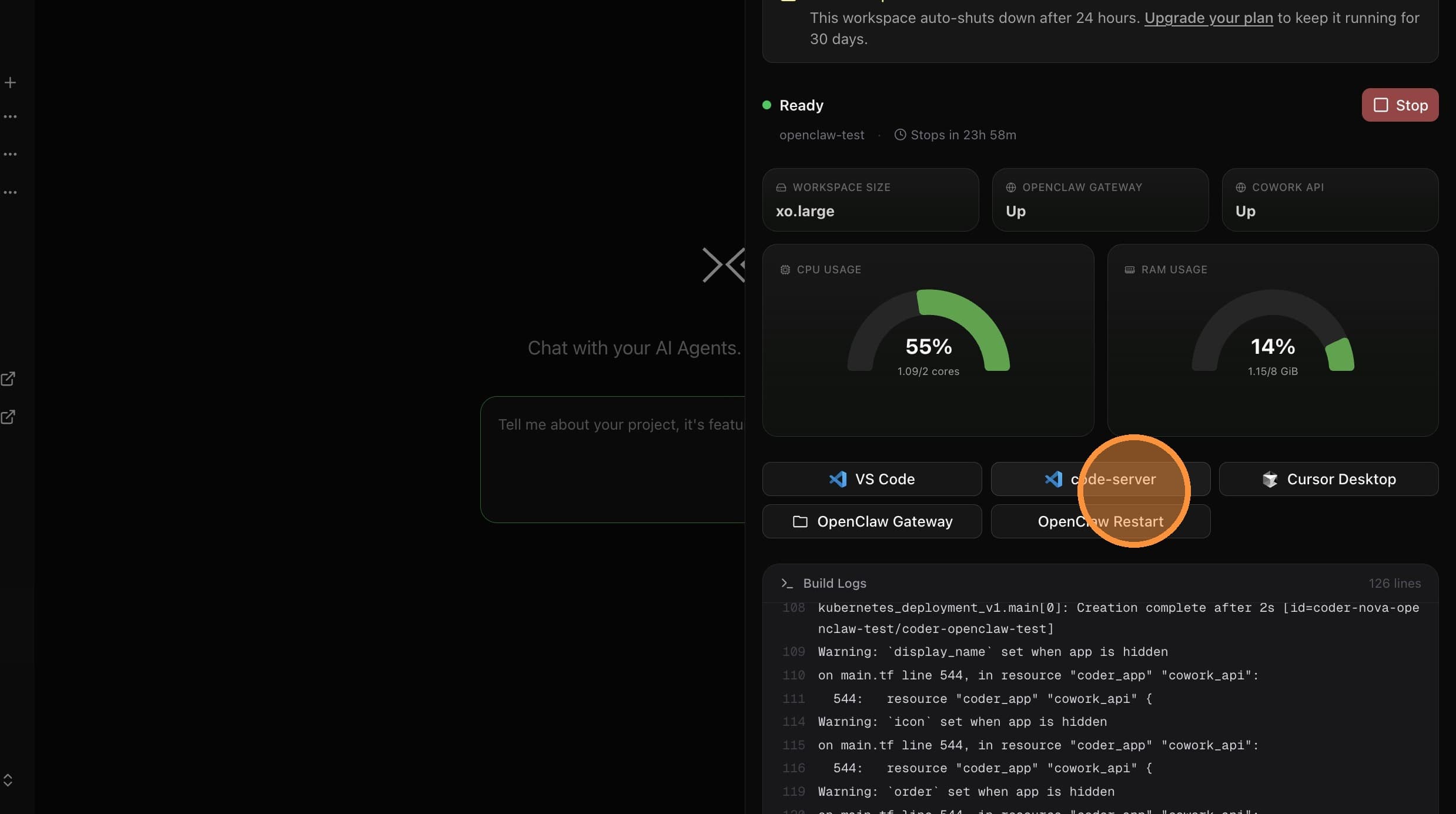 Code-Server option
