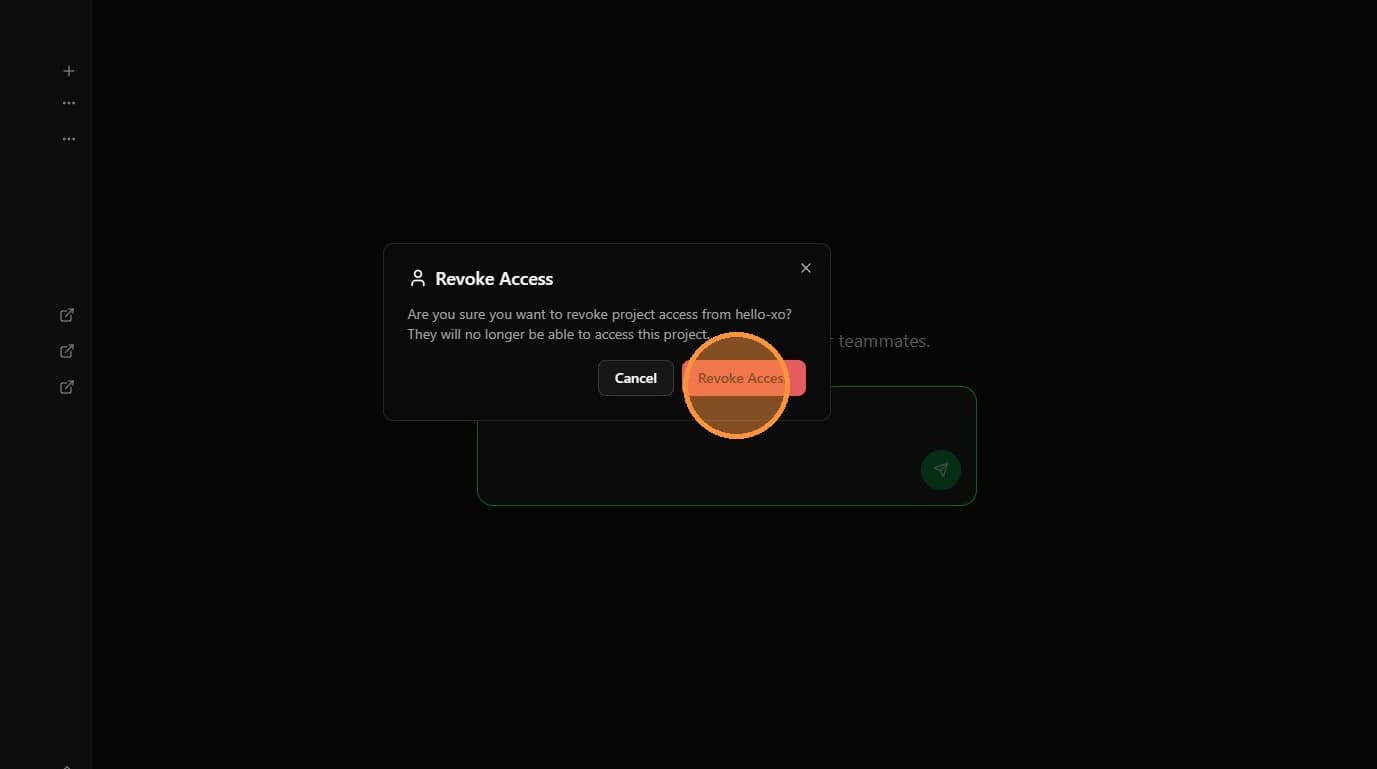 Click Revoke Access